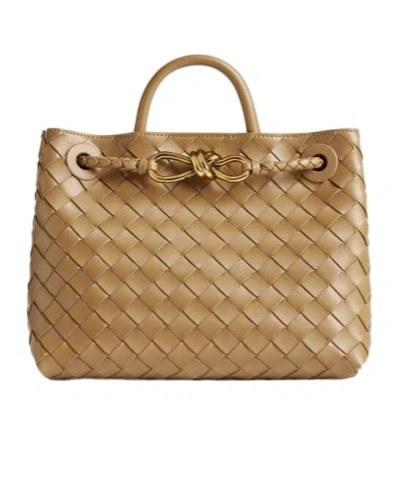 Bottega Veneta Small Leather Andiamo Shoulder Bag In Pinecone-m B-pinec