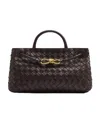 Bottega Veneta Small Andiamo East-west Leather Bag In Brown