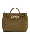 Bottega Veneta Small Andiamo Shoulder Bag In Green