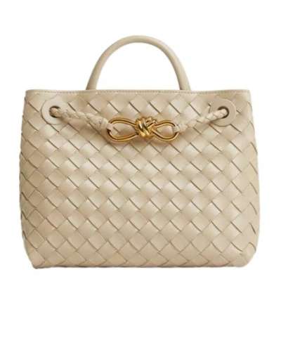 Bottega Veneta Small Andiamo Shoulder Bag In Nude