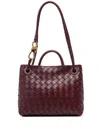 Bottega Veneta Small Andiamo Tote Bag In Red