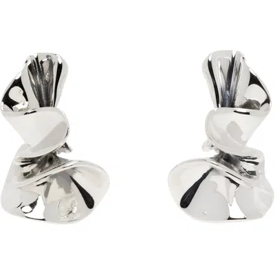 Bottega Veneta Small Anemone Earrings In Metallic
