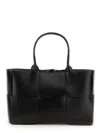 Bottega Veneta Womens Black Arco Medium Leather Tote Bag In Black