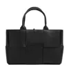 Bottega Veneta Womens Black Arco Medium Leather Tote Bag In Black