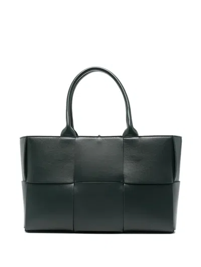 Pre-owned Bottega Veneta Small Arco Tote Bag In Green