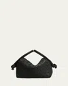 Bottega Veneta Small Loop Cross-body Bag In Black-m Brass