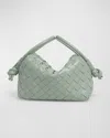 Bottega Veneta Small Loop Intrecciato Leather Crossbody Bag In New Sauge