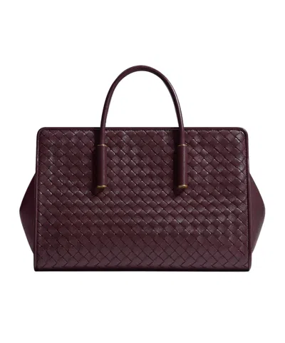 Bottega Veneta Small Barbara Tote In Burgundy