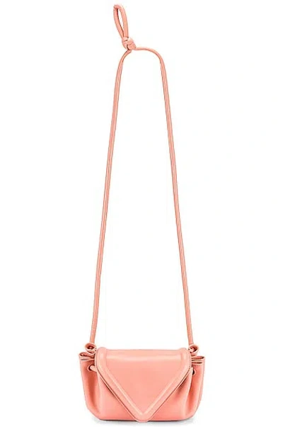 Bottega Veneta Small Beak Bag In Peachy & Silver