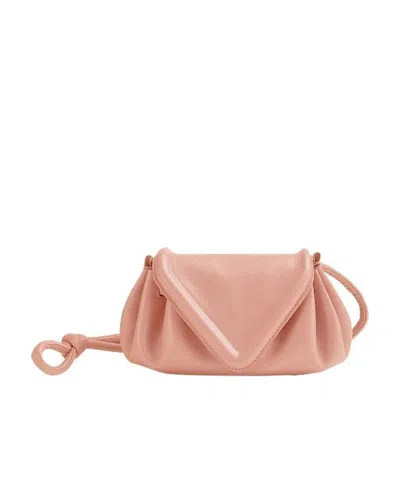 Bottega Veneta Small Beak Crossbody Bag In Pink