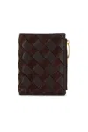 Bottega Veneta Small Bi-fold Wallet In Brown