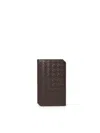 Bottega Veneta Small Braided Vertical Card Holder In Fondant