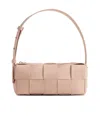 Bottega Veneta Small Brick Cassette Leather Shoulder Bag In Nude