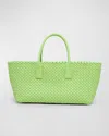 Bottega Veneta Small Cabat Bag In Apple Green-gold