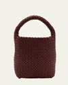 Bottega Veneta Small Cabat Bucket Bag In Barolo-gold