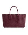 Bottega Veneta Small Cabat Handbag In Wine Red