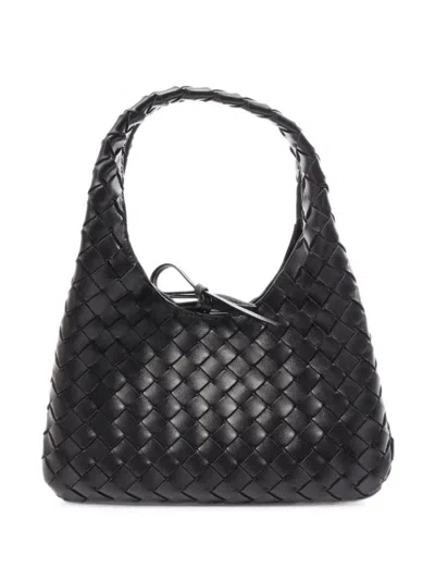Pre-owned Bottega Veneta Small Campana Intrecciato Handbag In Black