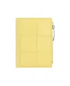 Bottega Veneta Small Card Double-fold Zipper Wallet In Yellow