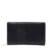 Bottega Veneta Small Cassette Bi-fold Zip Wallet In Black