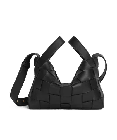 Bottega Veneta Small Cassette Bowling Bag In Black