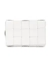 Bottega Veneta Small Cassette Cross Body Bag In White