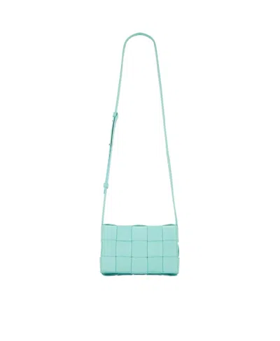 Bottega Veneta Small Cassette Crossbody Bag In Blue