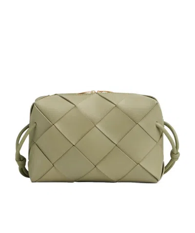 Bottega Veneta Small Cassette Crossbody Bag In White