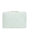 Bottega Veneta Small Cassette Leather Crossbody Bag In White