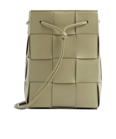Bottega Veneta Small Cassette Shoulder Bag In Nude