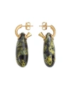 Bottega Veneta Small Ceramic Earrings In Green