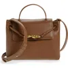 Bottega Veneta Small Ciao Ciao Knot Detail Leather Top Handle Bag In Brown