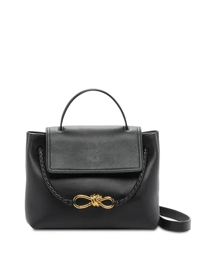 Bottega Veneta Small Ciao Ciao Leather Top Handle Bag In Black
