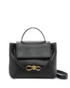Bottega Veneta Small Ciao Ciao Knot Detail Leather Top Handle Bag In Black