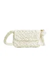 Bottega Veneta Small Citta Shoulder Bag In Bone