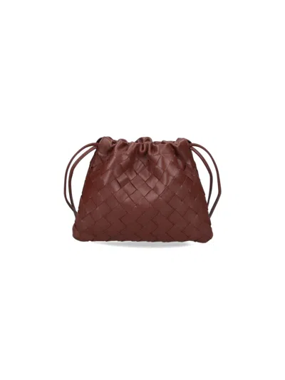 Bottega Veneta Small Clutch "dustbag" In Brown