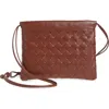 Bottega Veneta Small Dustbag Intrecciato Leather Shoulder Bag In 2504 Sapele-gold
