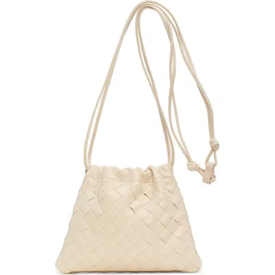 Bottega Veneta Small Dustbag Intrecciato Leather Shoulder Bag In Gold