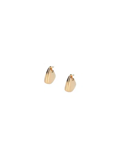 Bottega Veneta Small Earrings "fin" In Gold