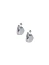 Bottega Veneta Small Earrings "fin" In Silver