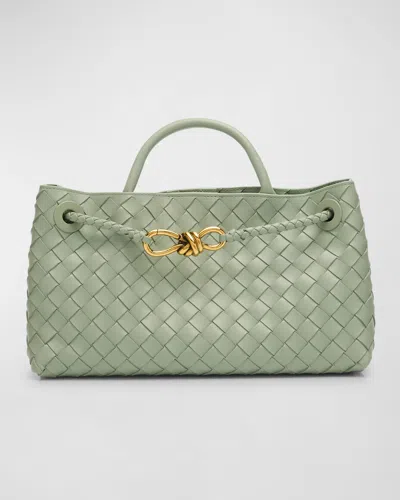 Bottega Veneta Small East-west Andiamo Bag In Green