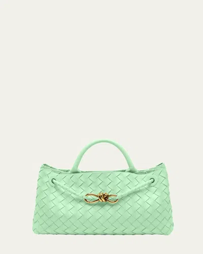 Bottega Veneta Small East-west Andiamo Bag In Siren-muse Brass-sir