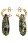 Bottega Veneta Small Ceramic Earrings In 7062 Yellow/black/white