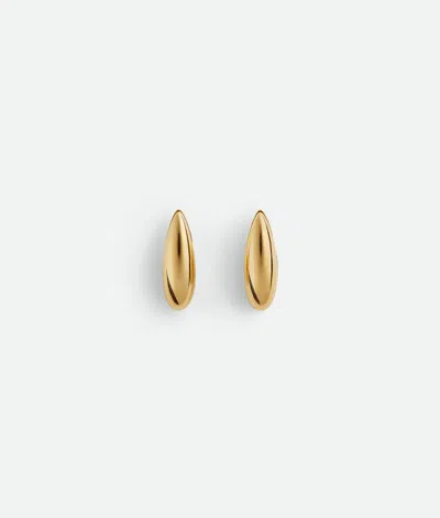 Bottega Veneta Kleine Ellipse Ohrringe In Gold