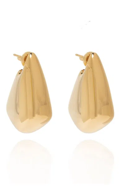 Bottega Veneta Small Fin Earrings In Gold
