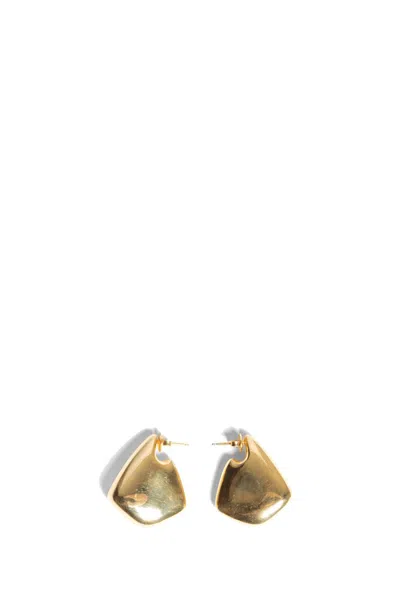 Bottega Veneta Small Fin Earrings In Gold