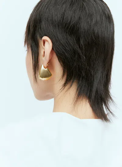 Bottega Veneta Small Fin Earrings In Gold