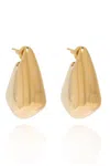 Bottega Veneta Small Fin Earrings In Golden