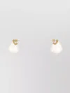 Bottega Veneta Ceramic And Silver Small Finn Earrings