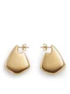 Bottega Veneta Vahuo Two-tone Fin Earrings In Gold