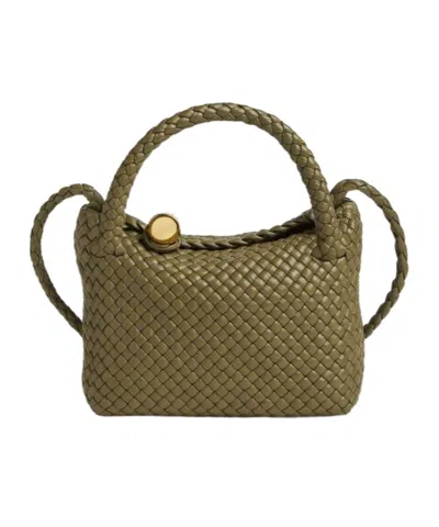 Bottega Veneta Small Flip Shoulder Bag In Algae